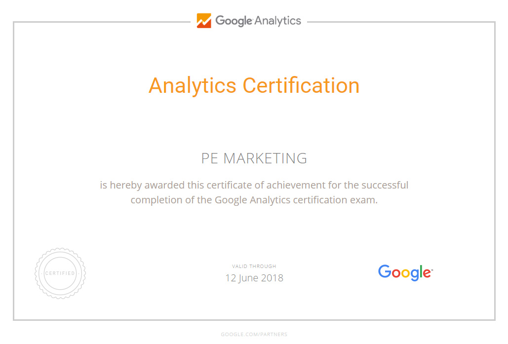 analytics certification